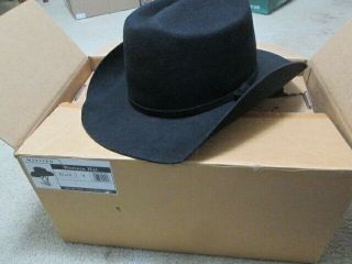 Troxel Horseback Riding Black Western Cowboy Helmet Hat Size 7 W/box Rare
