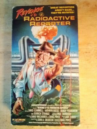 Vhs Horror Revenge Of The Radioactive Reporter Rare Oop Vintage Gore