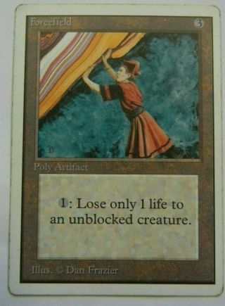 Forcefield : Mtg : Unlimited : Very Good/fine : 1993 : See Photo 