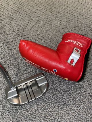Titleist Scotty Cameron California Fastback Rh Putter 33” With Rare Red Cover