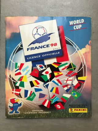 Rare Panini France 1998 World Cup Sticker Album Wm Wc 98 Complete Inc Iran