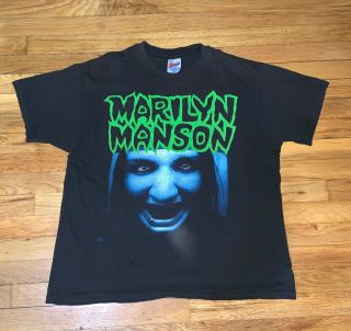 Vintage Rare 1994 Marilyn Manson T - Shirt Xl From Nin Tour At Msg -
