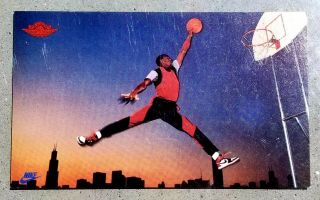 RARE 1985 Nike Promo Card,  Michael Jordan,  Rookie,  RC AIR JORDAN 2