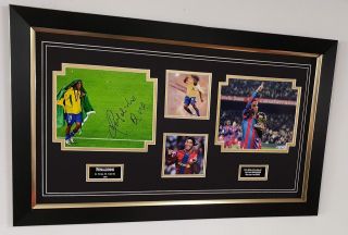Rare Ronaldinho Of Brazil And Barcelona Signed Photo Autographed Picture