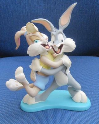Extremely Rare Warner Bros Looney Tunes Bugs Bunny & Lola Figurine Statue