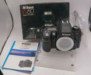 Rare Nos - Nikon N80 35mm Film F Af Lens Mount Slr Camera Body Only