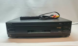 Rare Sony Mdp - 500 Laserdisc Player With Remote