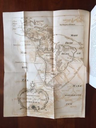 Rare 1853 History Buccaneers Of America,  England Piracy Pirates,  Foldout Map
