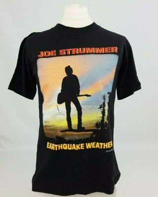 Joe Strummer 1989 Earthquake Weather Vintage Band Music Album Tour T - Shirt Rare