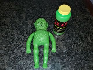 Rare Htf Vintage 1981 Ooze - It Green Alien Monster Slime Toy & Slime
