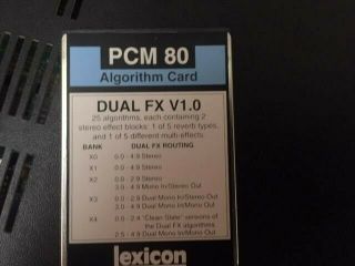Rare Lexicon Fx Dual Sound Card