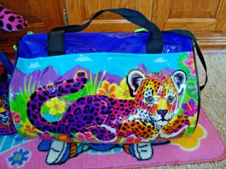 Lisa Franks Collectable Gym Bag Tote Leopard Hunter Very Rare.
