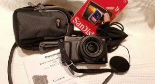 Panasonic Lumix Dmc - Lx100 12.  8mp Digital Camera - Black - Rarely.  Case Inc.