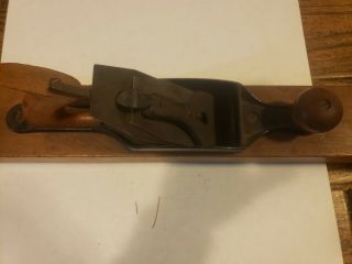 Rare Antique Stanley No 34 Transitional Plane Type 9.  Signed. 2
