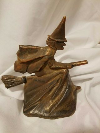 Halloween Rare Antique Copper Witch 1800 