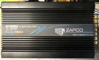 Old School Zapco Z100s2 2 Channel Amplifier,  Rare,  Sq,  Usa,  Vintage