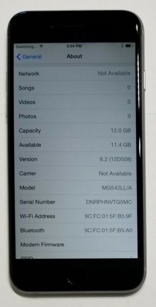 RARE IOS 8.  2 APPLE IPHONE 6 16GB - T - MOBILE IMEI - NEAR - GREAT 2