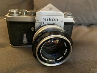Rare Nikon F,  Serial 6542518,  Vintage Camera With 50mm Lens,