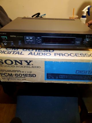 " Rare " Sony Pcm - 601esd Digital Audio Processor