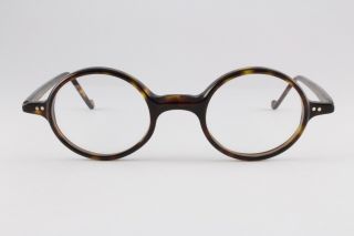 Rare Authentic Jean Lafont Orsay 619 Tortoise 43mm Glasses Round Frames Rx - Able