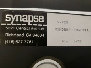 Mindset Computer Game VYPER only game developed for mindset ultra rare atari 3