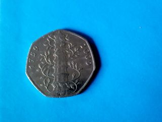 Rare 2009 Kew Gardens 50p Coin Circulated
