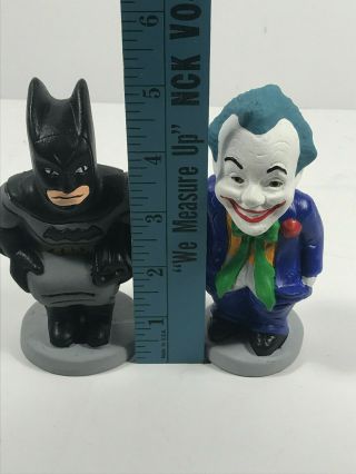 Pair (x2) Hand painted Batman & Joker Caganer statue figure anna ma pla 2