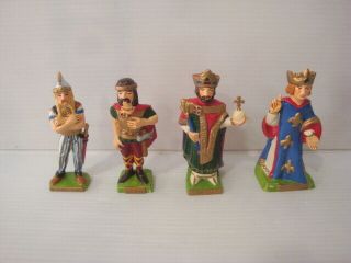 Rare série complète complète 16 figurines Starlux plastique Les rois de France 2
