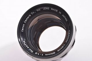 Rare CANON 50mm/F1.  2 Leica 39mm LMT screw mount 44714 2