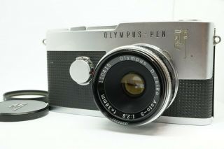 [rare Exc,  5] Olympus Pen F,  D.  Zuiko Auto - S 38mm F/2.  8 Limited Lens From Japan