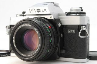 Rare Near Minolta X - 700 Mps Silver Slr Film Camera,  50mm F1.  7 From Japan