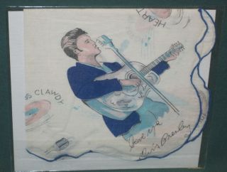 Elvis Presley Epe Handkerchief 1956 Rare Nm