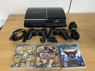 Rare Sony Playstation 3 Ceche01 (ps3) Backward Compatible Console Ps1 Ps2 80gb