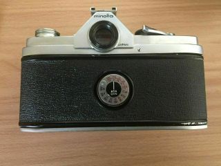 RARE Minolta SR - 2 Camera w/55/1.  8 lens,  cap,  case & manuals - 3