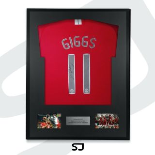Ryan Giggs Signed Manchester United Shirt Proof Champions League Final Rare