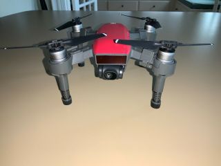 DJI Spark Drone Red (Rare Color) with 3 Batteries,  Fly More Bundle Combo, 2