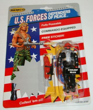 Vintage Remco Us Forces Swamp Man Moc American Defense Gi Joe Ko