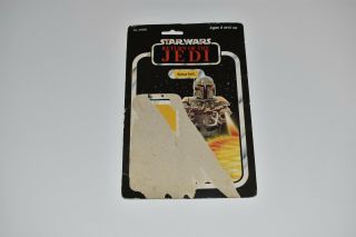 Vintage Star Wars Rotj 1983 Boba Fett 65 Card Back Only