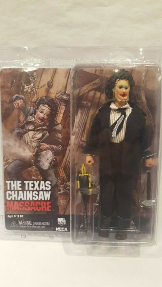 2015 Neca Reel Toys The Texas Chainsaw Massacre " Leather Face " Action Figure