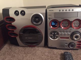 Rare Philips Gaming Stereo FWM587 High End 5 Disc CD Player Radio Remote 2