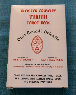 Rare Vintage Aleister Crowley Thoth Tarot Cards - 1978