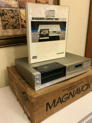 Vintage PHILIPS CD303 / Magnavox FD3030 VERY RARE CD Player Made in Belgium 2
