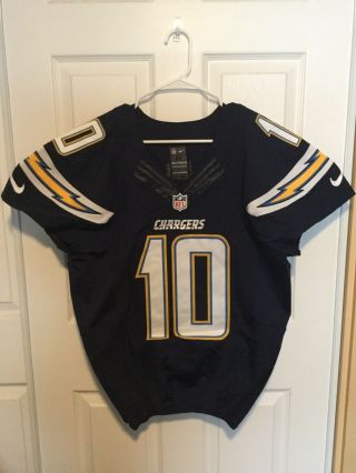 Kellen Clemens Game Issued San Diego Chargers Jersey Nike Rare La Nfl Oregon