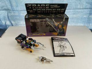 Transformers G1 Shrapnel - Complete,  Instructions - Hasbro,  Vintage