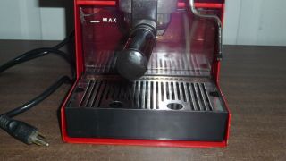 Vintage La Pavoni Euromatic Espresso Maker Machine Red RARE & Hard to Find READ 2