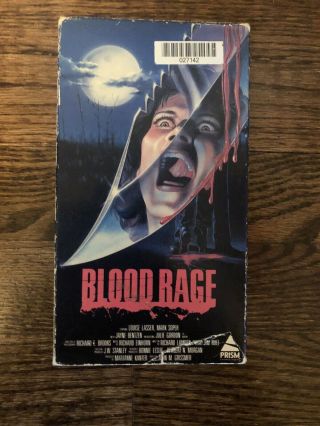 Blood Rage Vhs Rare Horror Slasher Prism Louise Lasser John M Grissmer