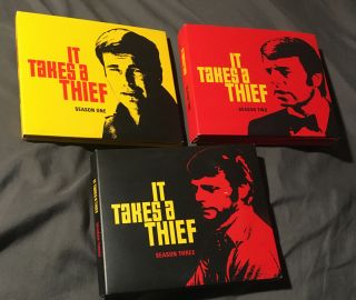 It Takes A Thief: The Complete Tv Series Seasons 1,  2 And 3 Dvds Oop Rare