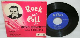 Rock And Roll With Boyd Bennett & His Rockets 45 Ep King 377 Rare 1955 Hear It