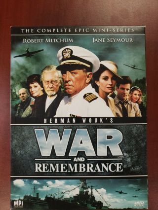War And Remembrance - The Complete Series (dvd,  2008,  13 - Disc Set) Very Rare Oop