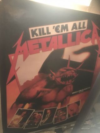 Metallica Posters Very Rare Kill Em All,  Rare Band Poster With Cliff,  Justice
